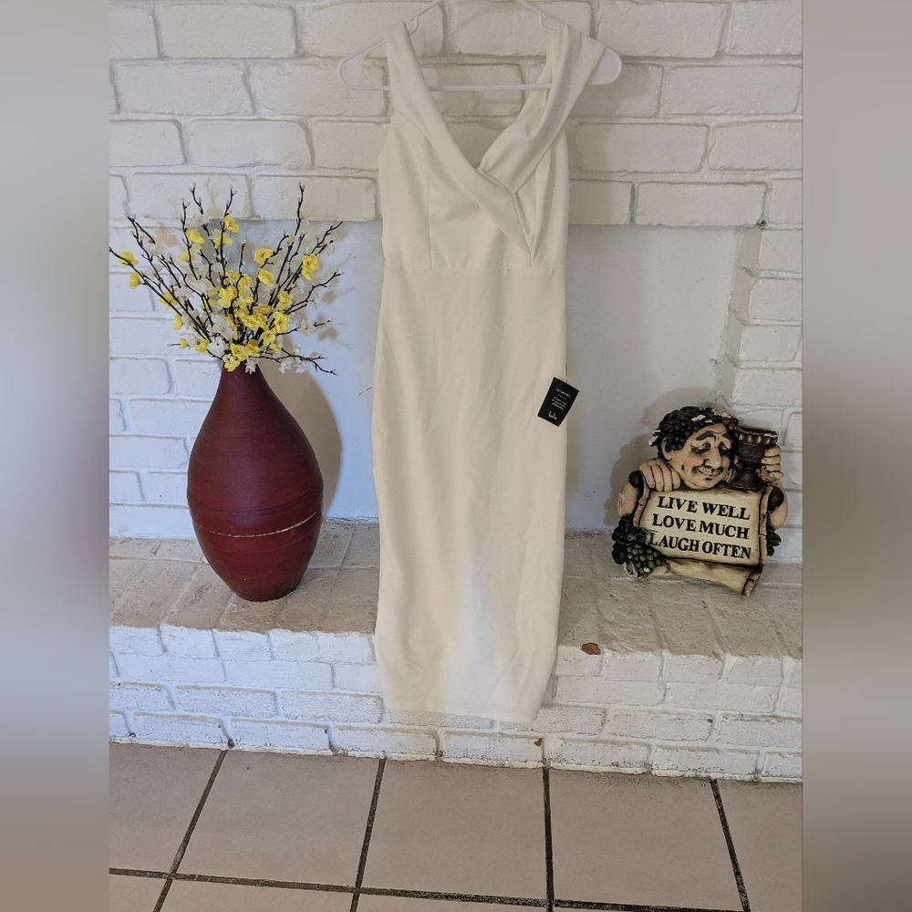 Lulu's Elegant White Dress My Consignment